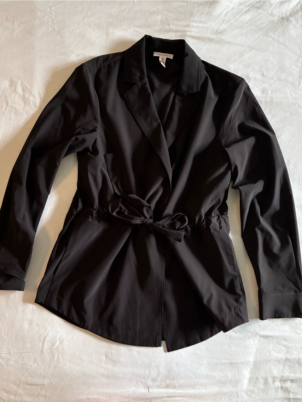 90s Calvin Klein Black tie up jacket
